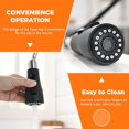 thumbnail image 4 of Grifo de cocina OWOFAN negro con pulverizador desplegable, 4 of 7
