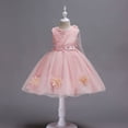 thumbnail image 4 of Vestido de verano para niños, vestido de boda para niños, falda de malla con lazo grande para niñas, vestido rojo para niñas, 4 of 6