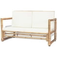 thumbnail image 2 of vidaXL 4 Piece Garden Lounge Set with Cushions Bamboo, 2 of 5