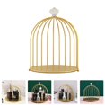 thumbnail image 3 of 1Pc Bird Cage Design Desktop Cosmetic Storage Rack Makeup Organizer (1 Layer), 3 of 4