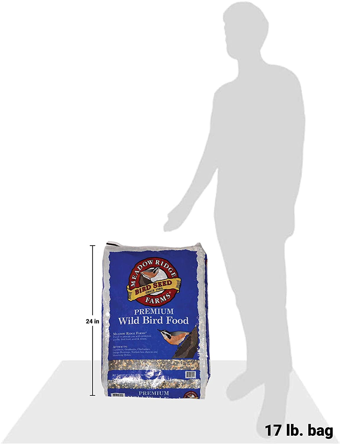 Meadow Ridge Farms All Wild Birds Mixed Grains Bird Seed 17 lb