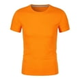 thumbnail image 1 of Cinvoph Mens Athletic T Shirts Gym Workout Running Active Tops Crewneck Short Sleeve Tees, 1 of 5