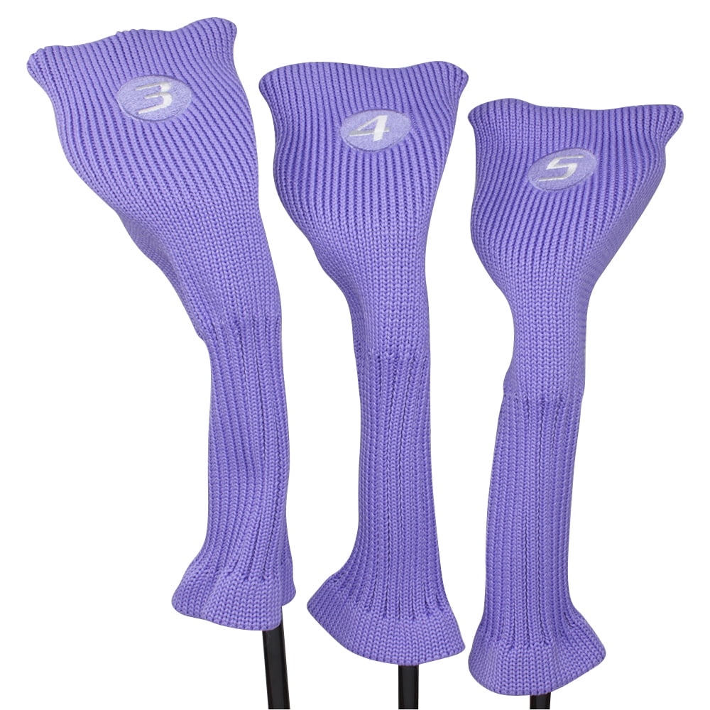 Majek All Hybrid Golf Club Purple Headcover Set 35. Neoprene Acrylic