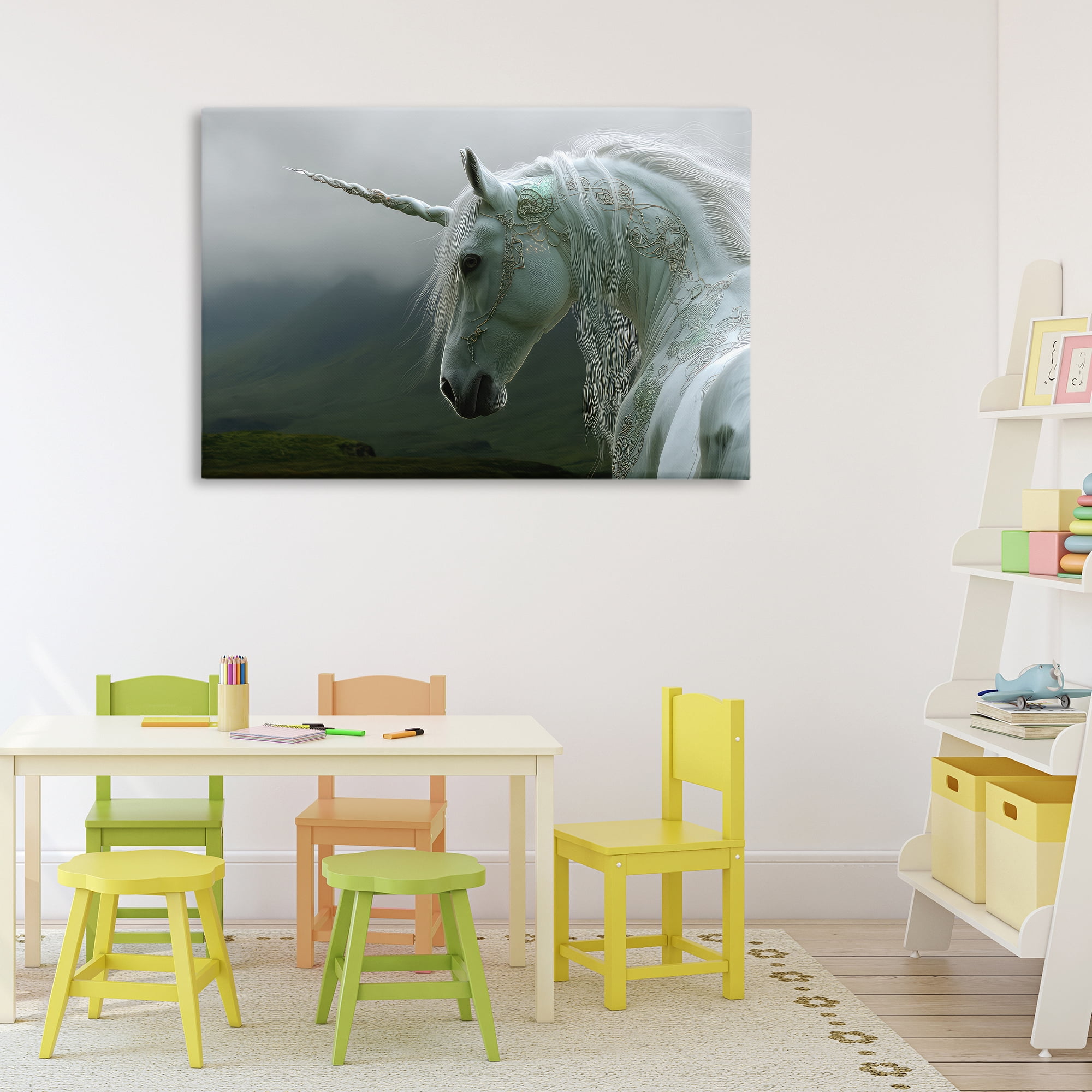 Stupell Industries Dreamy Celtic Unicorn Canvas Wall Art, design by The Wands Want