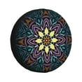thumbnail image 2 of 15'' Mandala Abstract Wreath Art Tire Cover, Universal Spare Wheel Covers, Dust-Proof, Water-Proof, Sun-Proof and Corrosion-Proof, 2 of 9