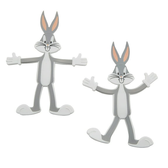 3 3/4" x 5" Looney Tunes Bugs Bunny Bendable Toys - 12 Pieces