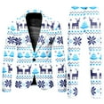thumbnail image 4 of Ugly Christmas Suits for Men 2 Piece Vintage One Button Ugly Xmas Jacket Blazer And Pant Set Plus Size Slim Fit Winter Party Christmas Suit, 4 of 7