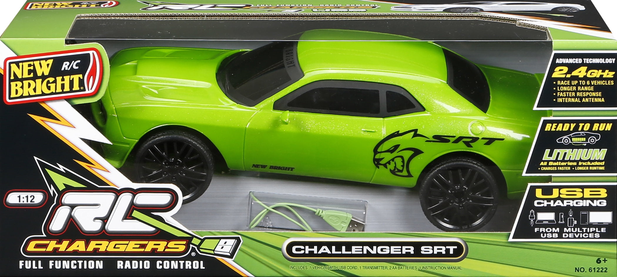 New Bright 1 12 Rc Chargers Challenger Srt Remote Control Car