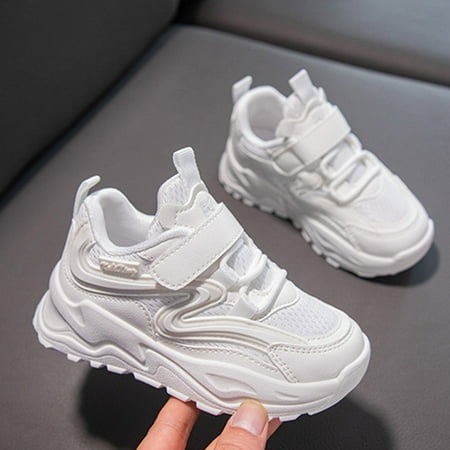 

RUICUW Girls Sports Shoes Fashionable New Pattern Mesh Breathable Four Seasons Comfortable Hook Loop Casual Shoes