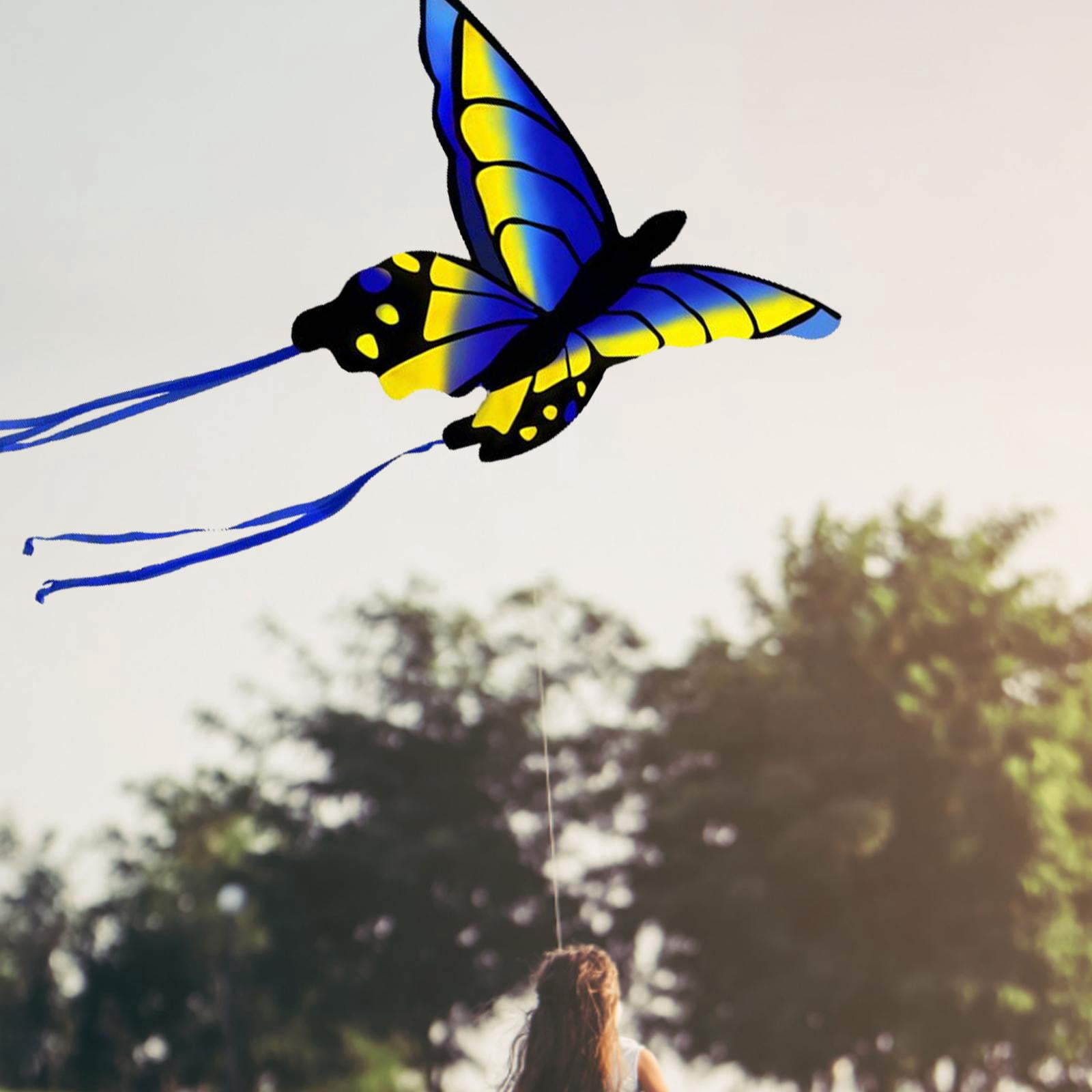 LeeQinersw Butterfly Kite Outdoor Sports Flying Toys Colorful Easy for Kids Gift styleB