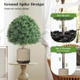 thumbnail image 4 of Artificial Topiary Ball Tree with Ground Spike - Faux Greenery Foliage, Lifelike Appearance, Indoor & Outdoor Decorative Fake Topiary, Ideal for Home, Office, Garden & Patio, Weather-Resistant, 1pc, 4 of 9