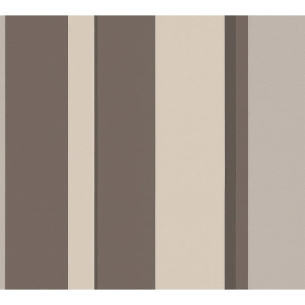 RAFFI - Moderne Couleur Géométrique Marron, Beige Rouleau de Papier Peint