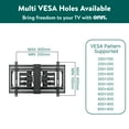 onn. Ultraslim Full Motion TV Wall Mount for 50" to 86" TVs, up to 20