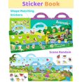 thumbnail image 2 of Libros de pegatinas reutilizables Benresive para niños de 2 a 4 años con 94 pegatinas, 2 of 6