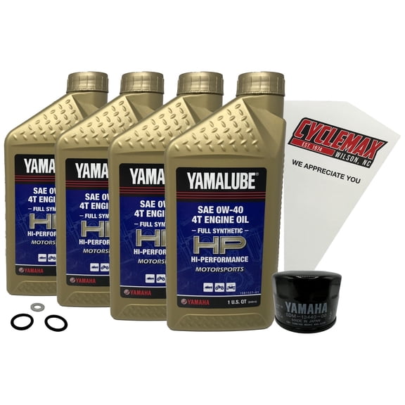 Cyclemax FS 0W40 Oil Change Kit 2016-2018 Yamaha VK Profesional II Snowmobile