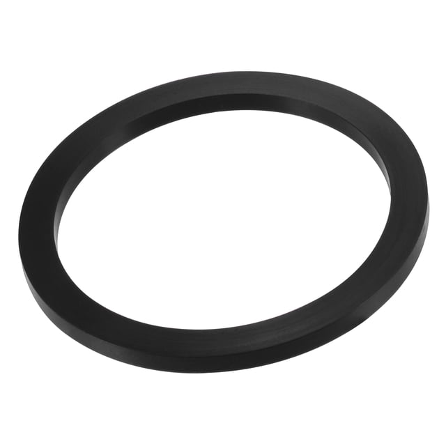 Unique Bargains Rondelle Plate en Caoutchouc Nitrile DN100 de 4 Pieds Connecteur Rapide Joint Noir