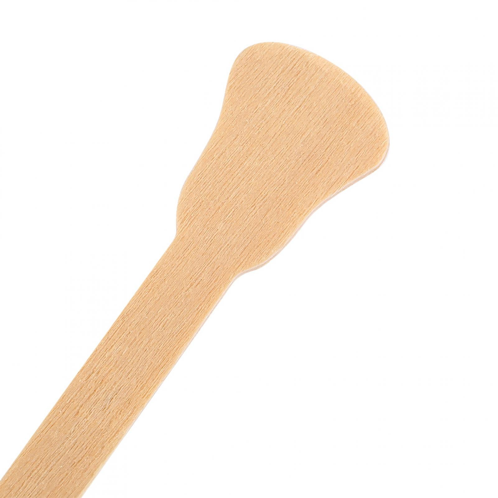 EOTVIA 50pcs Wooden Wax Spatula Tongue Depressor Disposable Facial Hair Remove Cream Applicator