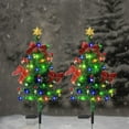 thumbnail image 6 of Solar Christmas Lights Outdoor 2.7ft Christmas Tree Outdoor Christmas Decorations LED Pathway Lights Christmas Decor for Yard Front Porch Grave Cemetery Decor, 6 of 6