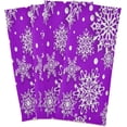 thumbnail image 2 of SKYSONIC Christmas Snowflakes Purple Kitchen Dish Towel Set,Drying Kitchen Towels Tea Towels Gift Set for Drying Cleaning Cooking Baking 6Pcs, 2 of 7