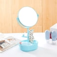 thumbnail image 3 of fastboy Women Girls Rotating Makeup Mirror Dressing Table Stand Mirror Storage Holder Base Bottom, 3 of 9