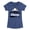 HEATHER NAVY, variant on Instant Message - Baseball Champ - Youth Girls Fitted Short Sleeve T-Shirt