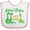White and Pink, variant on Inktastic Nana Papa Love Me Grandchild Dinosaur Boys Baby Bib