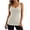 White, variant on MOJOGO Women's Solid Tank Tops Soft Rib Knit Cami Top Lace Trim Square Neck Sleeveless Undershirts Stretchy Top Wine S