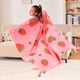 thumbnail image 2 of Manta Wajade 127x152 cm Suave Peluche Rosa Fresa, 2 of 9