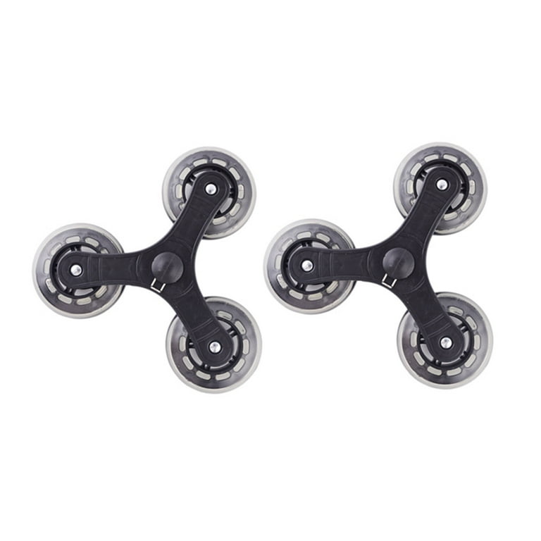 JUNTEX Three wheel Stair Climbing Pulley Shopping Cart Stair