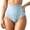 Light Blue, variant on Women's High Waist Control Lifting Shapewear Seamless Four Corner Briefs Light Blue M