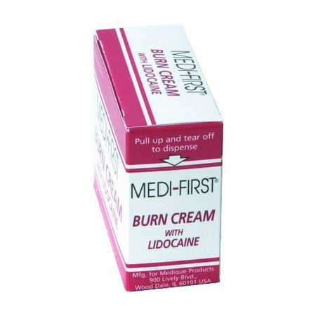 Medique Products 26073 Burn Cream With Lidocaine, 0.9 Grams, 25