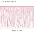 thumbnail image 2 of Uxcell 10 Yards 6 Inch Chainette Fringe Trim Tassel Sewing Trim for Clothes, Pink, 2 of 6