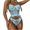 Blue, variant on Levmjia Women Lace Bandeau Top And Panty Lingerie Set With Garter Straps Lingerie Outfit Multiple Colors Special Nights And Romantic Occasions