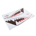 thumbnail image 5 of Calcomanía de dientes de boca de tiburón, pegatina ligera para puerta lateral Exterior de coche para camión, furgoneta, barco, 5 of 5