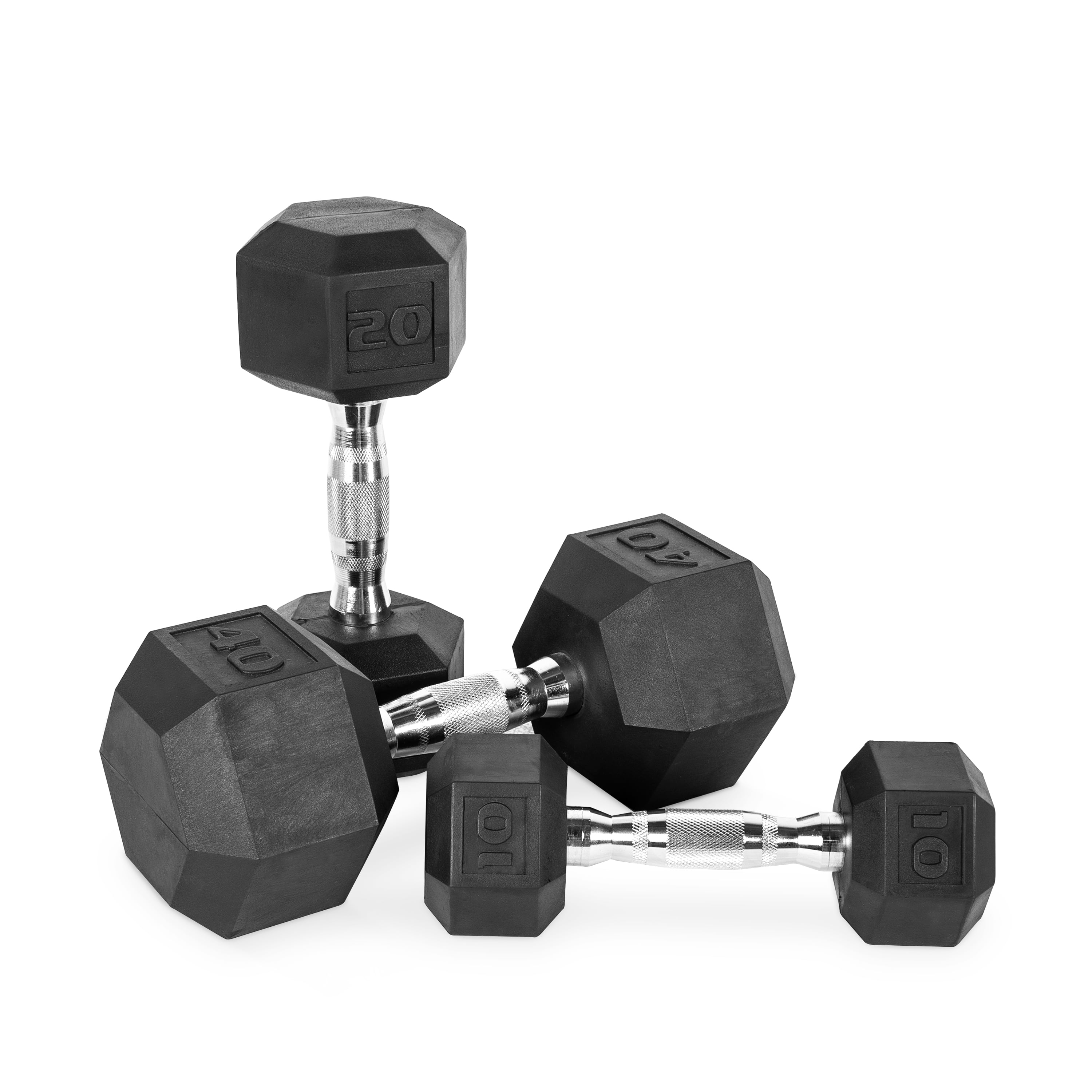 NEW CAP SINGLE 10LB RUBBER COATED HEX DUMBBELL WEIGHT 10 POUND FAST SHPPING 