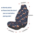 thumbnail image 3 of Honeii Cartoon Fox Print Car Seat Cover,Car Interior Covers,Universal Fit Seat Protector, Compatible with Most Cars, SUVs, Trucks, and Vans, 3 of 5