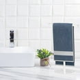 thumbnail image 4 of Stand Hand Towel Holder Storage Rack Anti-Skid Rustproof Creative Vertical Acrylic Hanging Paper Rolls Bathroom Rod, 4 of 6