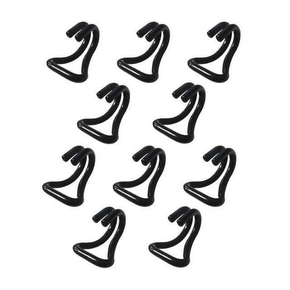 SNAP-LOC E-Track Strap Slip-On Hook Adapter 10-Pack, Logistic Tie-Down for Pickups, Trucks, Trailers