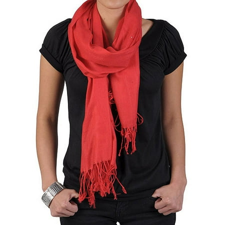 Brinley Co Womens Fringe Detail Pashmina