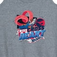 thumbnail image 3 of Hot Wheels - Criss Cross Heart - Women's Racerback Tank Top, 3 of 5