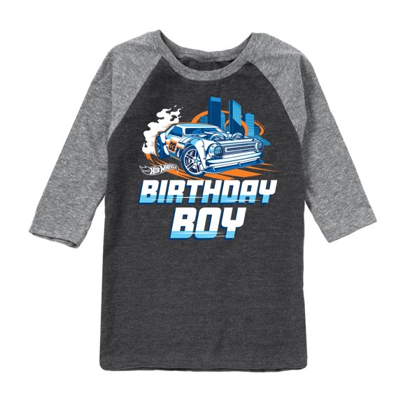 Hot Wheels - Birthday Boy - Toddler And Youth Raglan Graphic T-Shirt