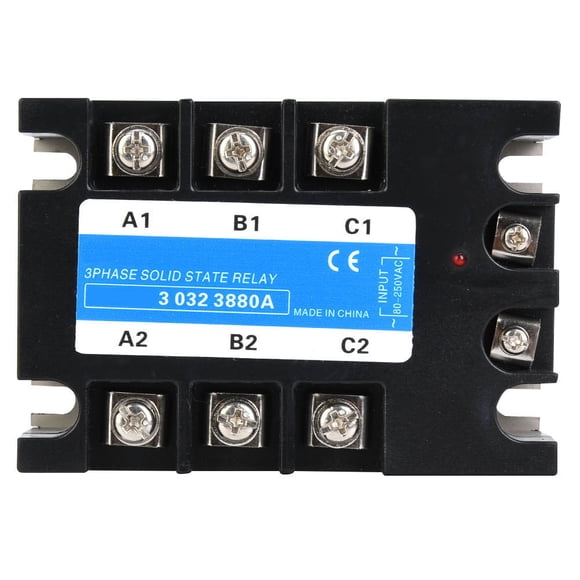 Three Phase Solid State Relay 80-250VAC Input SSR3 AC AC Electrical Equipment for CNC Machinery(BERM-3 032 3880A(80A) )