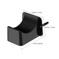 thumbnail image 2 of OUNONA Wall Mounted Baseball Bat Holder, 1 Pair Black Display Stand for Bat Storage, Collection, and Home Decoration, 2 of 8