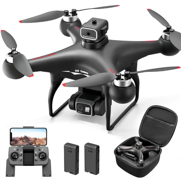 B-Qtech S116 Drone sin Escobillas con Cámara Dual 720P, Evitación de Obstáculos, Flujo Ptico, 2 Baterías, Control mediante RC y Aplicación
