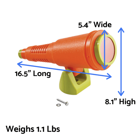 Blue Rabbit Play Mega Telescope for Outdoor Playsets, Orange/Lime Green