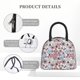 thumbnail image 4 of Disketp Abstract Floral Bolsa Térmica para Almuerzo, Lonchera con Abertura Amplia y Gran Capacidad, Organizador Reutilizable para Mujeres, Hombres y Adultos, 4 of 6