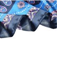 thumbnail image 3 of MEICHEN Head Wraps for Women Fashion Casual Flower Printed Silk Scarf Sunscreen Square Scarf Turban Summer Accessories Blue, 3 of 3