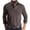 Coffee, variant on PMUYBHF Flannel Shirts for Men Male Autumn and Winter Solid Color Lapel Long Sleeve Button Neck Striped Oversized T Shirt Top Men Dress Shirt Custom Shirts for Men