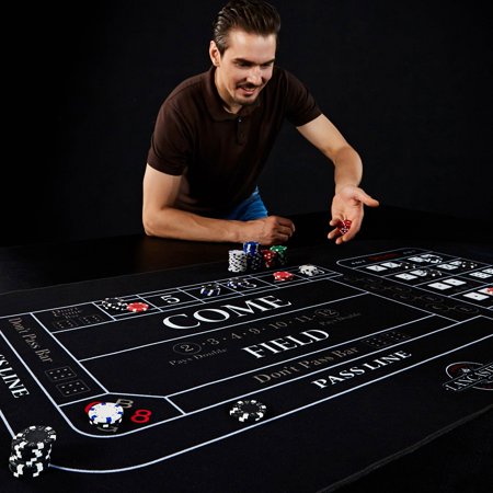 Lancaster 2 in 1 Casino Conversion Poker Table Craps Card ...