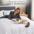 thumbnail image 5 of FAPO Comforter Duvet insert Queen Size – Cooling Comforter Breathable Microfibre, Lightweight Blanket for Summer, Machine Washable, White, 5 of 8